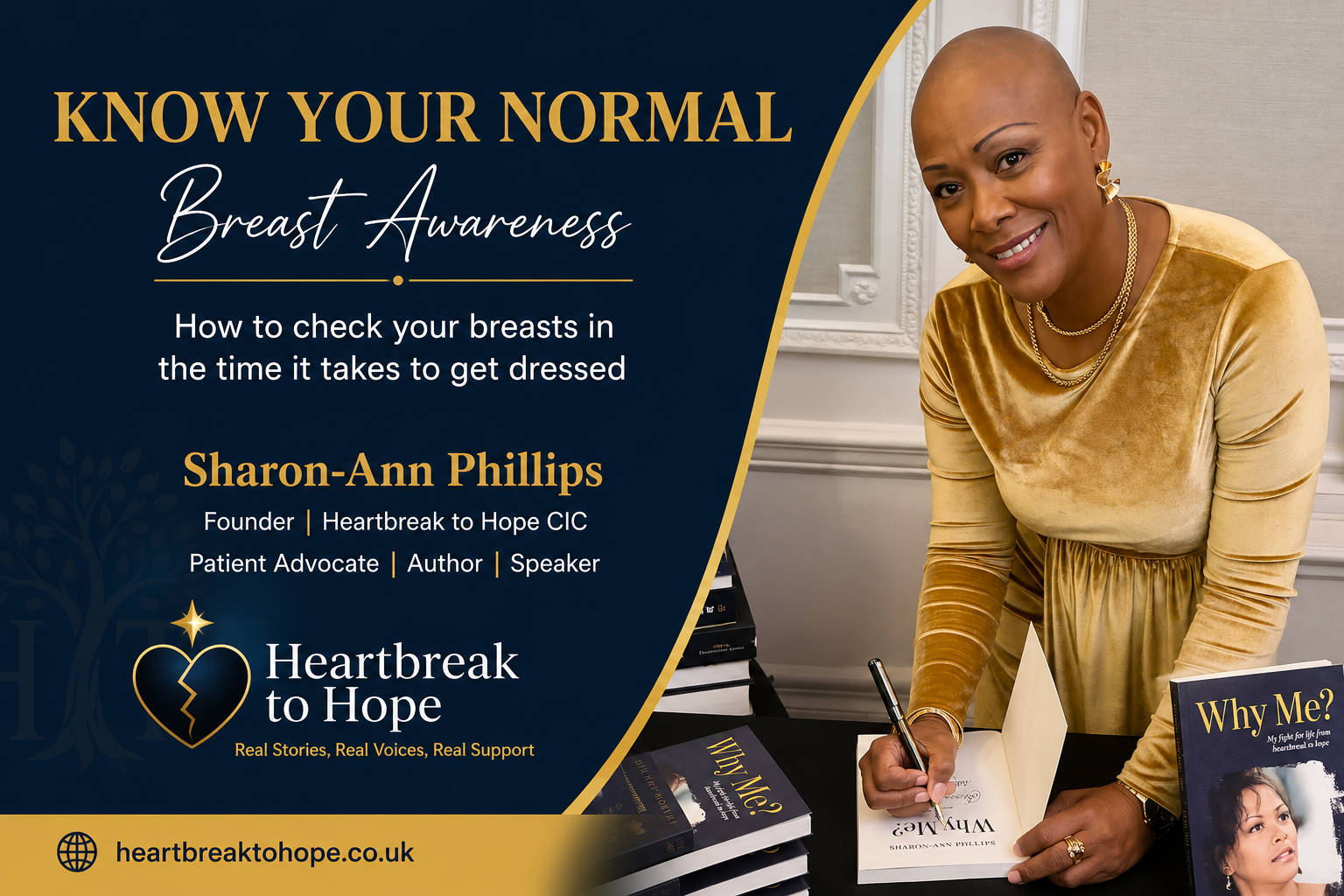 Know Your Normal — Breast Awareness Guide by Sharon-Ann Phillips, Heartbreak to Hope CIC