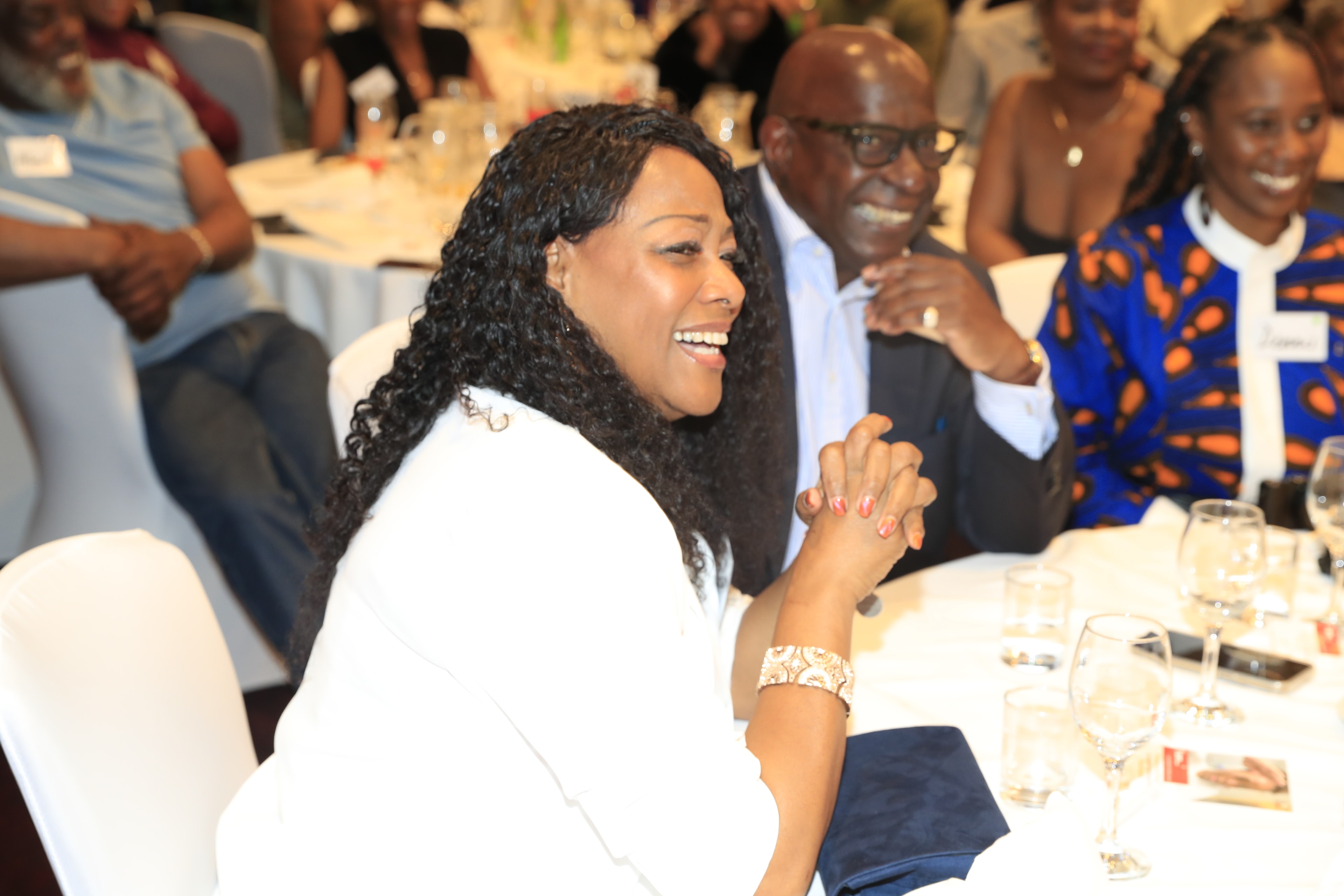 Patient Voices initiative — Sharon-Ann Phillips with GSK CEO at the Waldorf Hotel